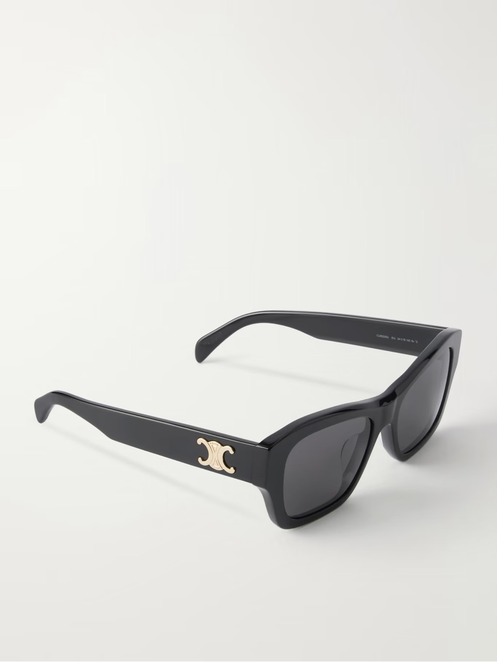 BNWB❗️CELINE Triomphe Black Square Sunglasses with Gold Logo
